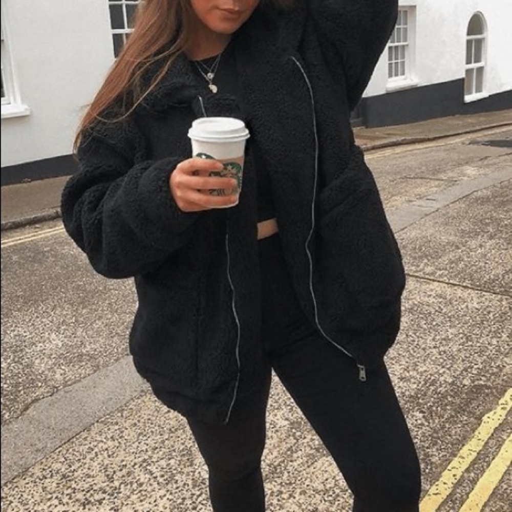 I am Gia Pixie Coat -Black